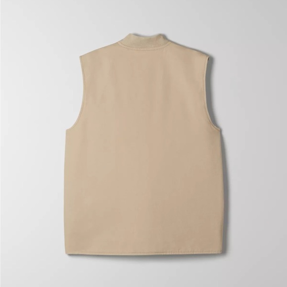Aritzia Tna Ferris Vest, Olive Beige, size S - Picture 7 of 12